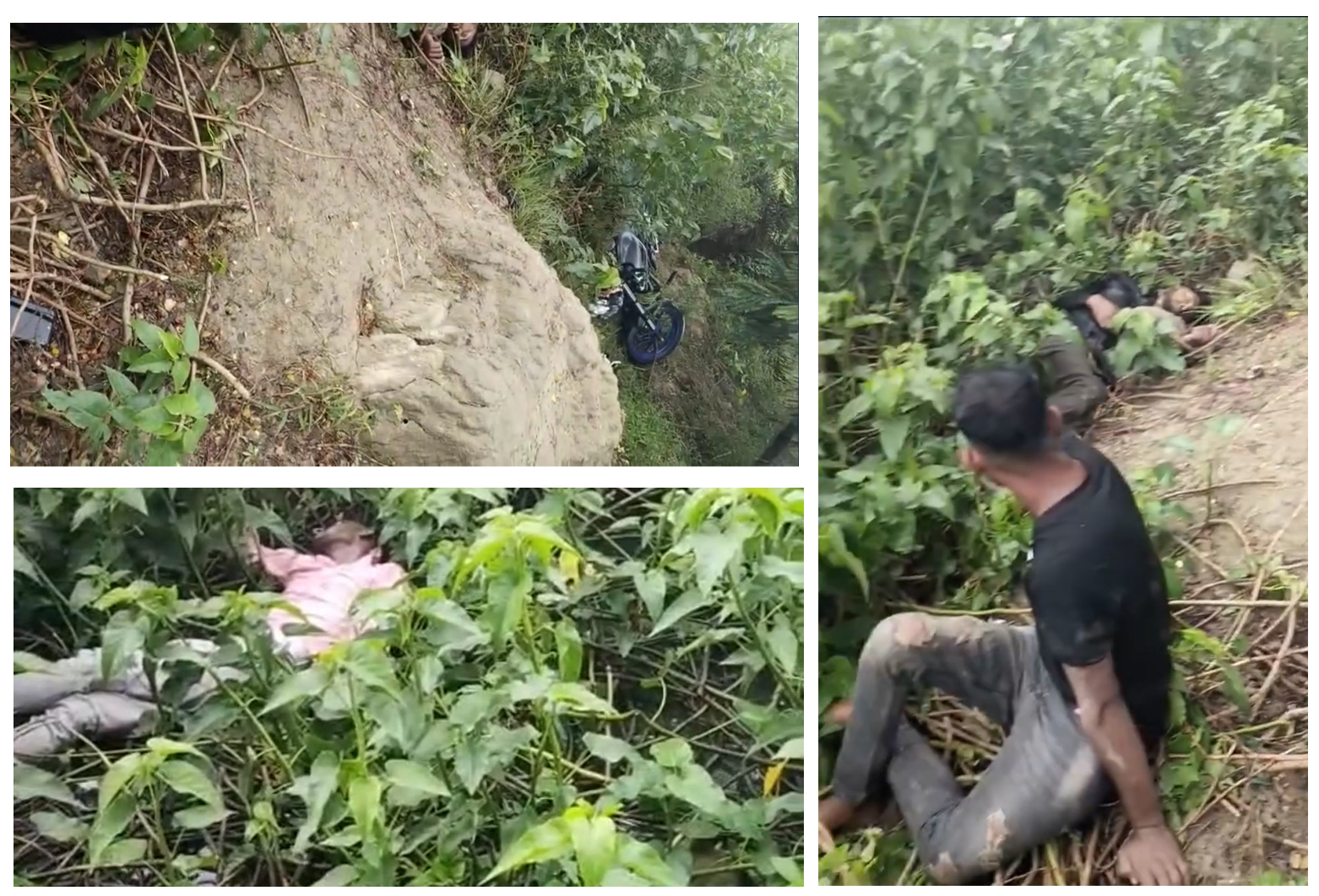 धनुषामा तीन जना सवार मोटरसाइकल दुर्घटना, एकको घटनास्थलमै मृत्यु